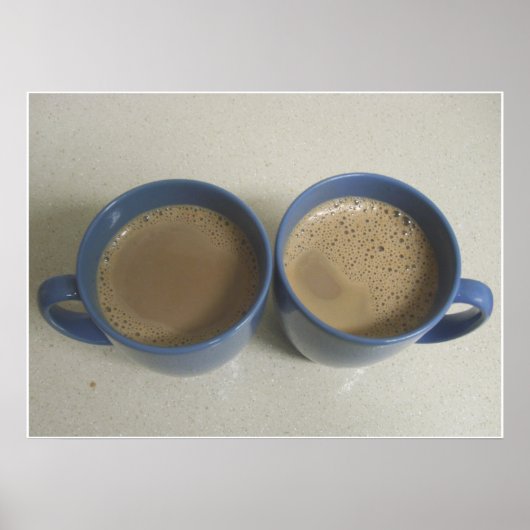 Poster met warme chocolade (Voorkant)