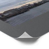 Poster met waterschap foto op bewolkte dag (Hoek)