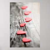 Poster met weinig hart/canvasafdruk (Voorkant)