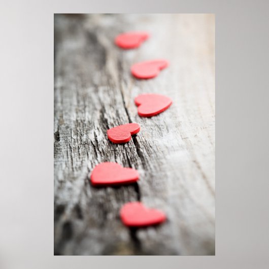 Poster met weinig hart/canvasafdruk (Voorkant)