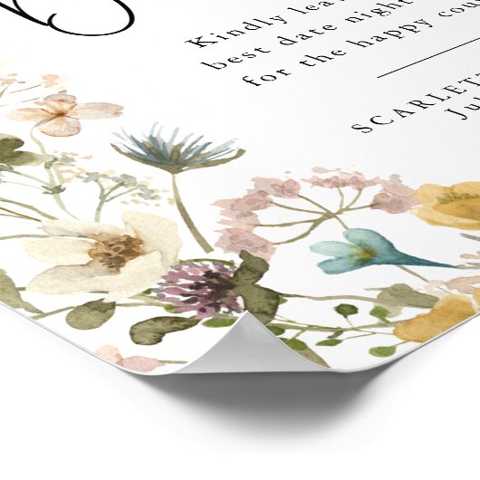 Poster met wildflower datum pot (Hoek)