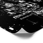 Poster met witte grijs (Hoek)