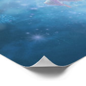 Poster met Witte Roos en Blauwe Maan (Hoek)