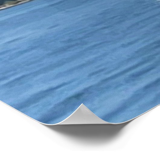 Poster met zeilboot (Hoek)