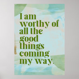 Poster met zelfliefde-affirmatie