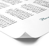 Poster met zitplaatsen voor 10 tafels (Hoek)