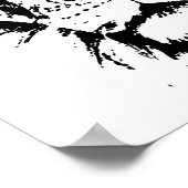 Poster met zwarte en witte afdruk Leo (Hoek)