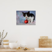 Poster met zwarte en witte katjes (Keuken)