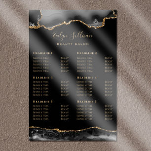 Poster met zwarte goudprijs