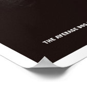 Poster met zwarte hond (Hoek)