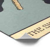 Poster met zwarte kat (Hoek)