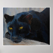 Poster met zwarte kat (Voorkant)