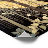 Poster met zwarte kat (Hoek)