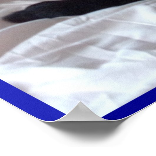 Poster met zwarte kat "Obsidian" (Hoek)