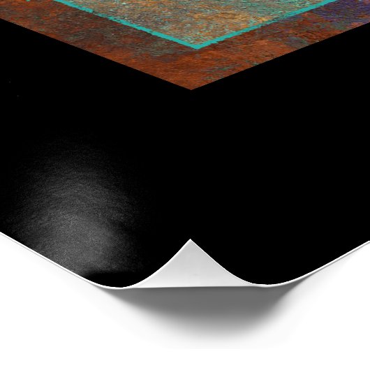 Poster met zwarte vlinderstang (Hoek)