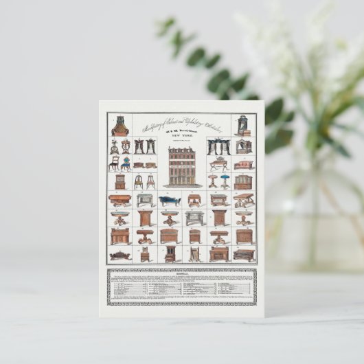 Poster meubilair briefkaart (Staand voorkant)