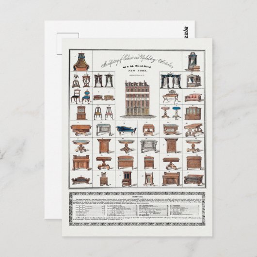 Poster  meubilair briefkaart (Voorkant / Achterkant)