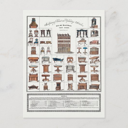 Poster  meubilair briefkaart (Voorkant)