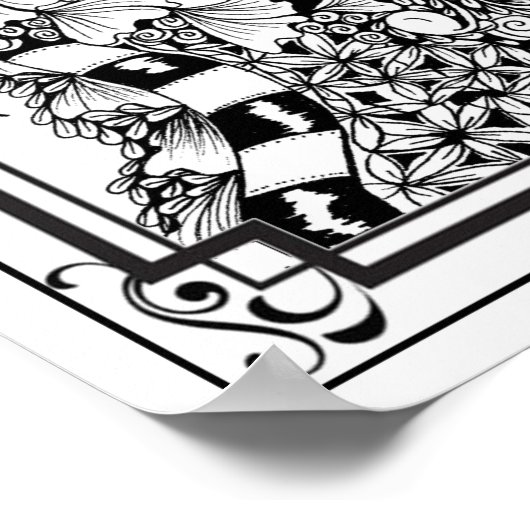 Poster "Mevrouw Dee's Moondance" kleuren (Hoek)