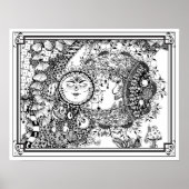 Poster "Mevrouw Dee's Moondance" kleuren (Voorkant)