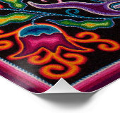 Poster mexicano huichol - Cazador y venado (Hoek)