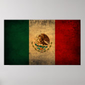 Poster Mexico-vlag (Voorkant)