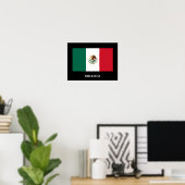Poster Mexico-vlag (Thuiskantoor)