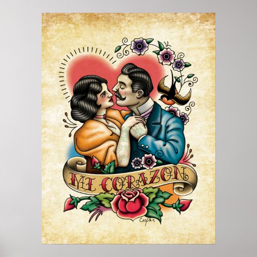 poster "Mi Corazon" (Voorkant)