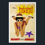 poster Miami<br><div class="desc">Grappig en aantrekkelijk: dat is ons Miami vintage poster!</div>