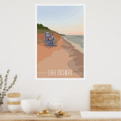 Poster Michigan Shoreline-meer, 24 x 36-inch Poste (Keuken)