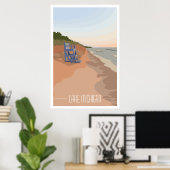 Poster Michigan Shoreline-meer, 24 x 36-inch Poste (Thuiskantoor)