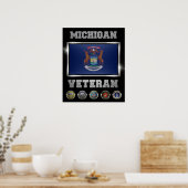 Poster Michigan Veteran (Keuken)