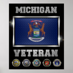 Poster Michigan Veteran