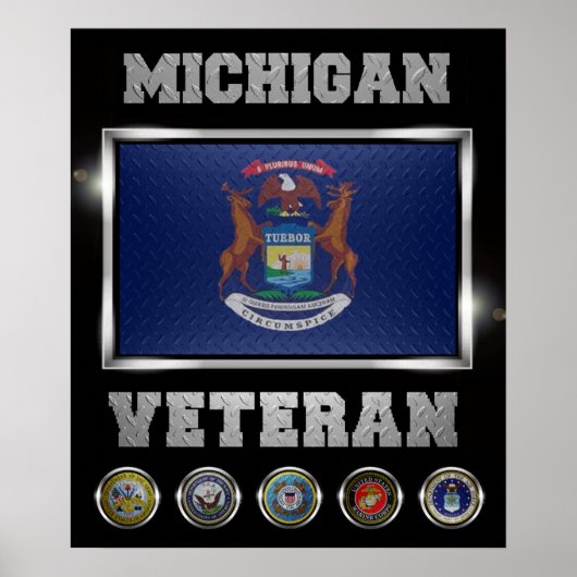 Poster Michigan Veteran (Voorkant)