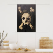 Poster Middeleeuwse Pest panel (Zwarte Dood) (Keuken)