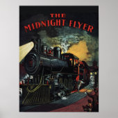 Poster midnight Flyer-trein (Voorkant)