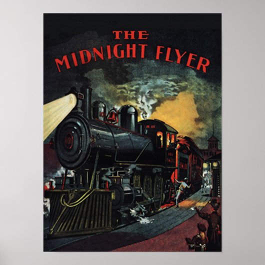 Poster midnight Flyer-trein (Voorkant)