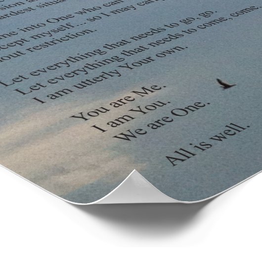 Poster Mijn gebed wijzigen (Hoek)