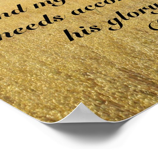 Poster Mijn God zal leveren (Hoek)