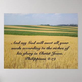 Poster Mijn God zal leveren