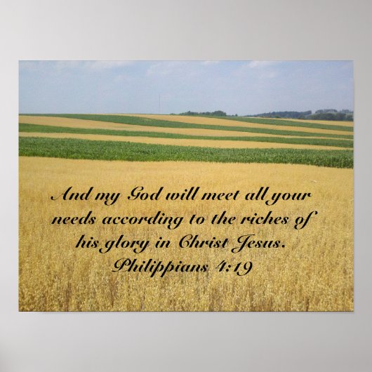 Poster Mijn God zal leveren (Voorkant)