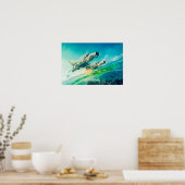 Poster Mikoyan-Gurevich MiG-21 Vissersbed (Keuken)