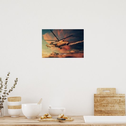 Poster Mil Mi-24 Hind (Keuken)