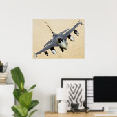 Poster militair Jet Plane (Thuiskantoor)