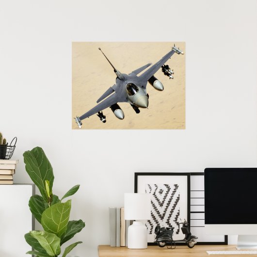 Poster militair Jet Plane (Thuiskantoor)