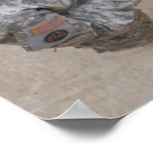 Poster militaire vlag leger (Hoek)