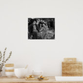 poster "Mimes in the Plaza" van Rick Waldroup (Keuken)