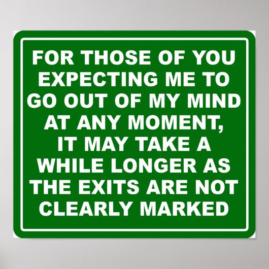 Poster Minduitgangen (Voorkant)