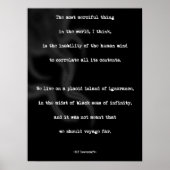 POSTER Minimalistisch prijsopgave HP Lovecraft (Voorkant)