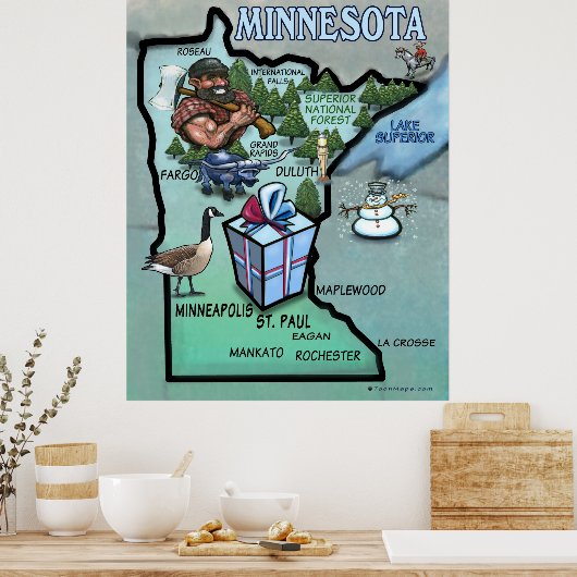 Poster Minnesota (Keuken)